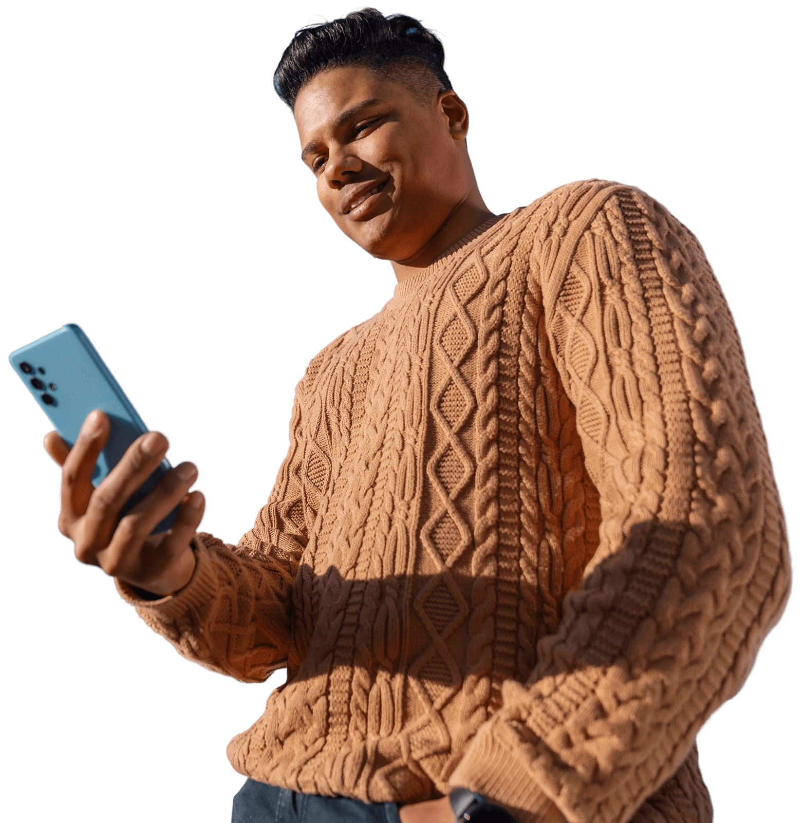 Man holding phone